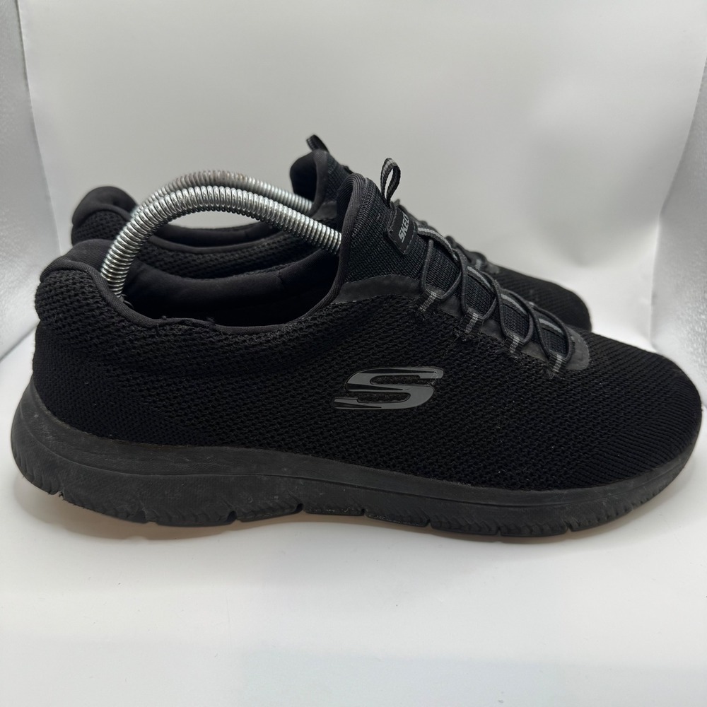 Skechers 11 Sneaker Womens Black 149206W Mesh Slip On Bungee Laces